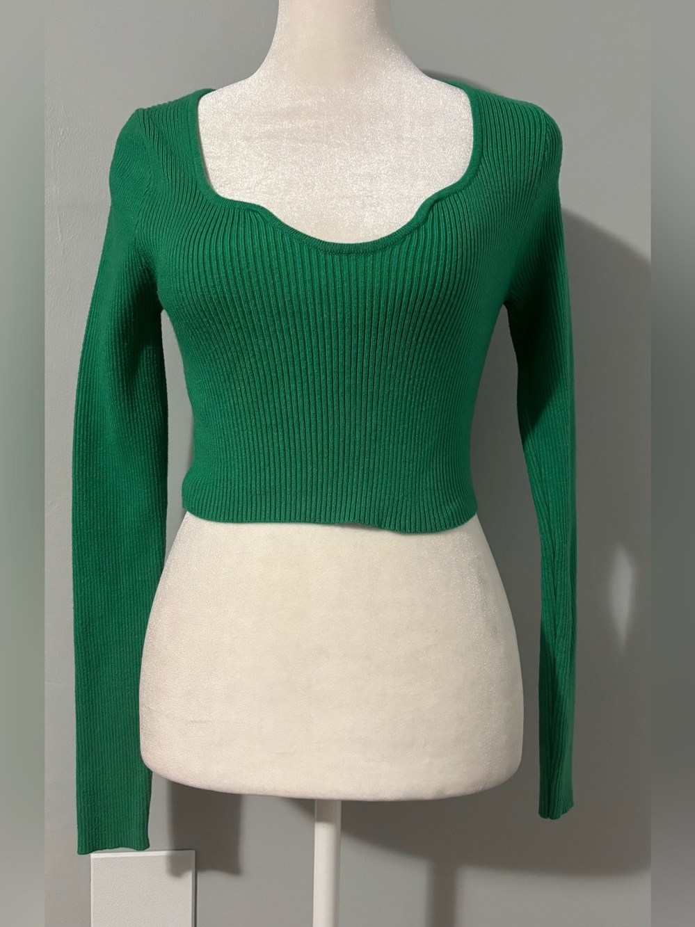 Princess Polly "Lucien" Ribbed Knit Ribbed Sweater Size S/M